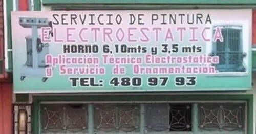 SERVICIO DE PINTURA ELECTRO ESTATICA SERVICIO DE PINTURA ELECTRO ESTATICA